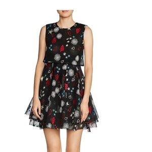 Maje Rachel Embroidered Mini Dress size 2 (Medium)